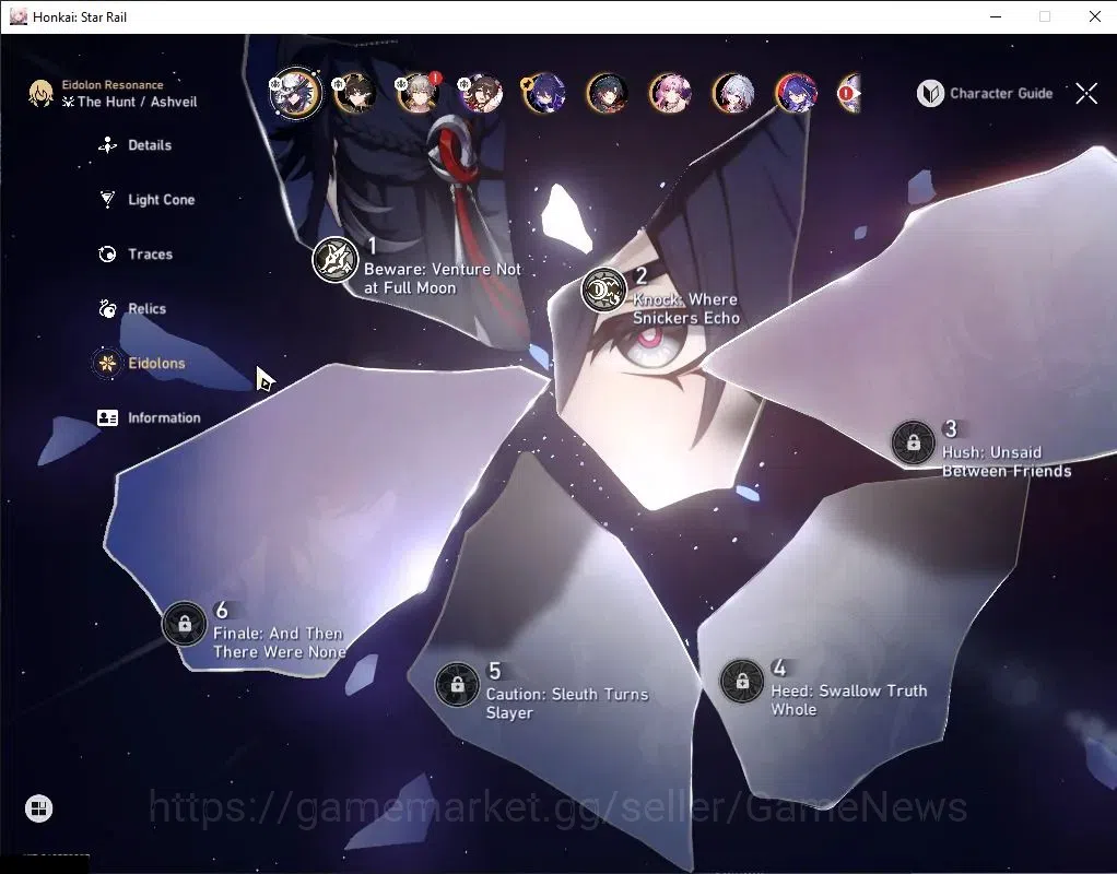 Honkai Star Rail Accounts Asia|TL 59|7 Limited|AshveilE2,Mortenax,Dante,Ache image 5