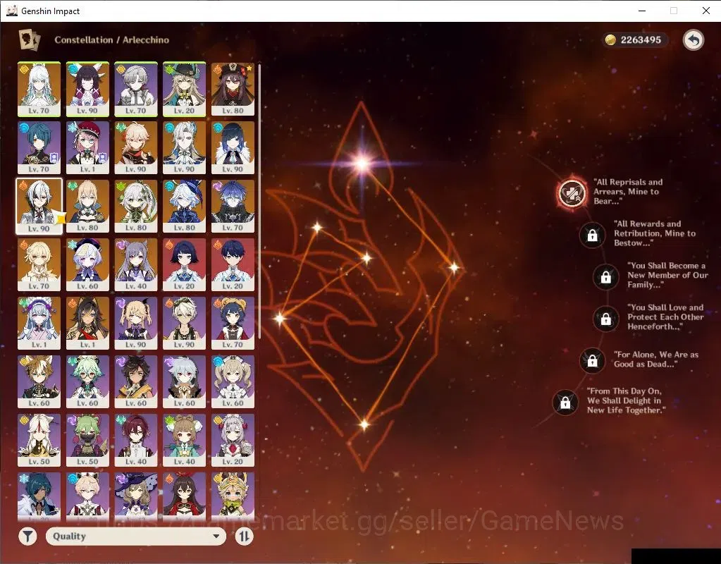 Genshin Impact Accounts ASIA|AR 57|10 Limited+6(*5Weapon)|HuTao+Sign,Zibai image 4