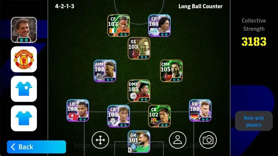eFootball Accounts Legends & Iconic Players Mobile|PW 3183|Steven Gerrard Epic,Dldler Drogba Epic,Joshua Kimmich 1