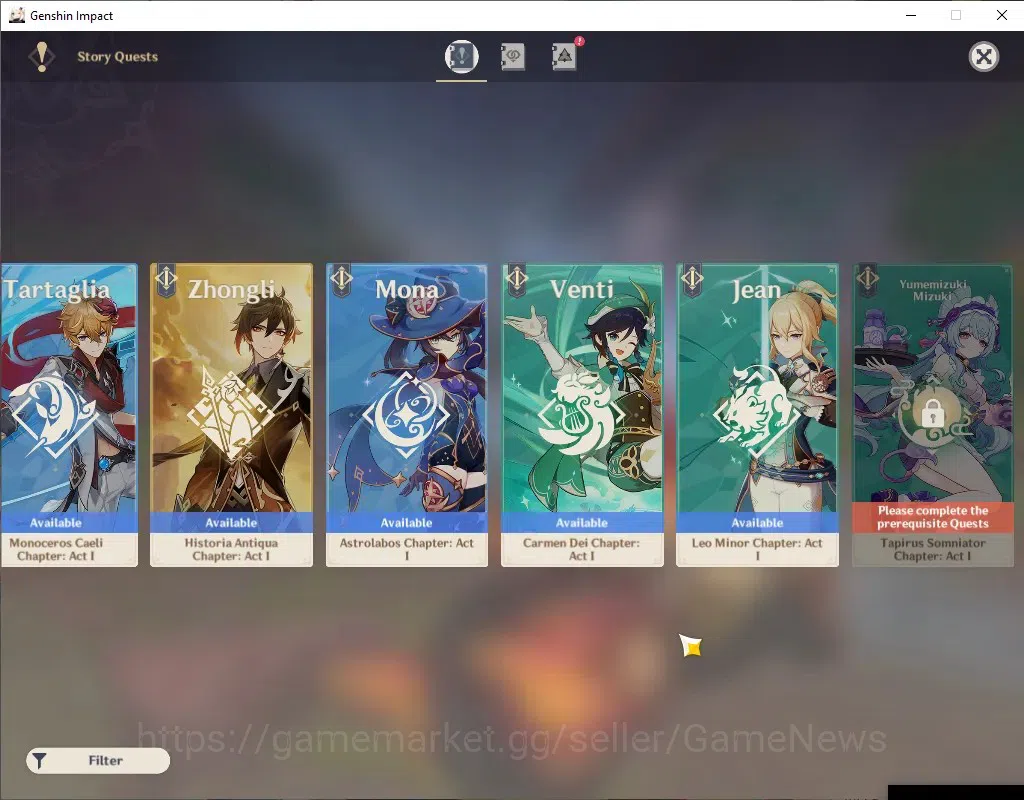 Genshin Impact Accounts ASIA|AR 45|1 Limited + 3(*5 Standard) 1 (*5Weapon) image 16