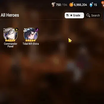 Epic Seven Accounts Limited Hero GLOBAL UnVerif|New Era|2 ML(Tidal Rift Elvira,Comand Pavel)+Iseria,Landy,Etc|Poh ON|Abys F