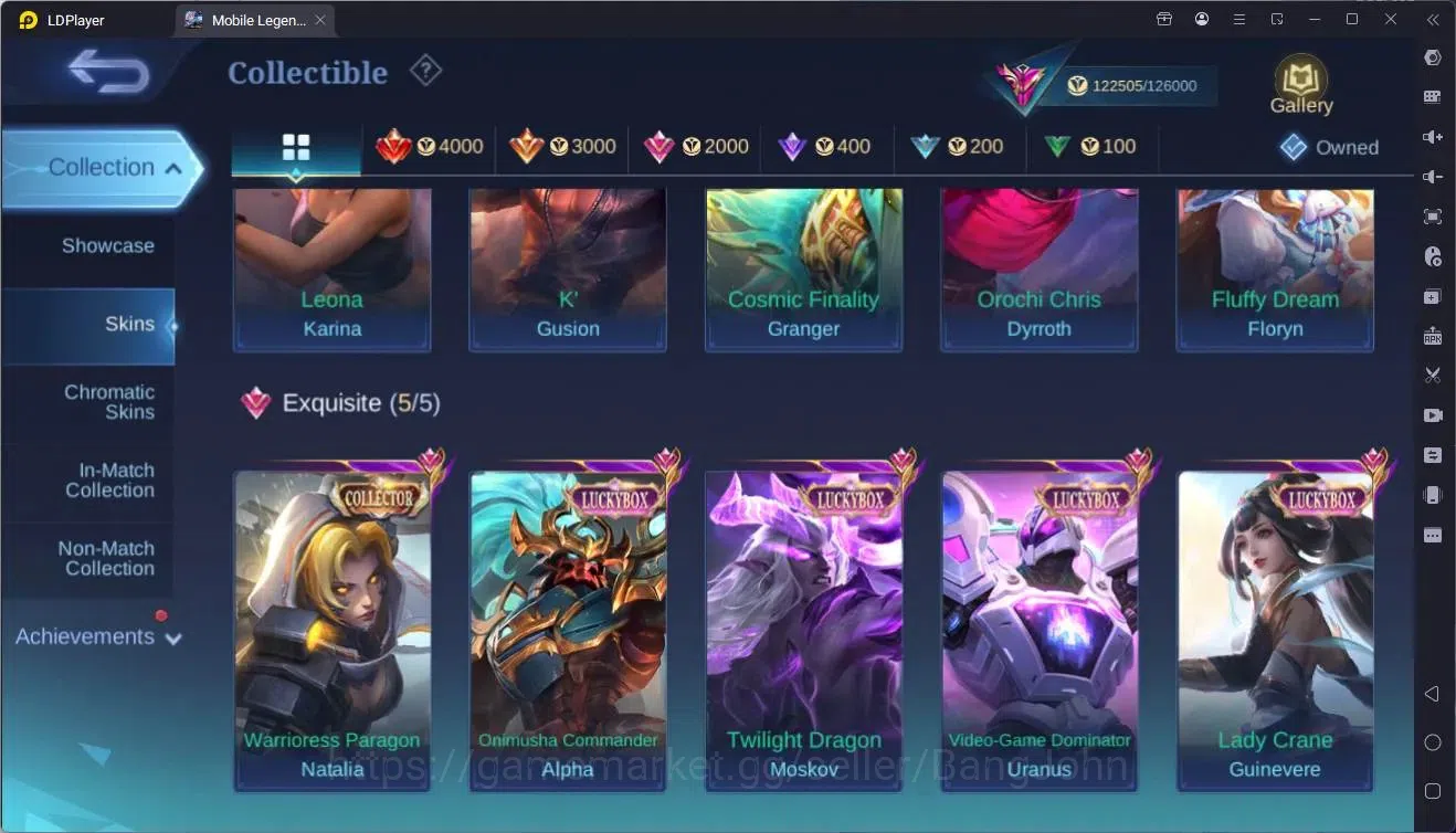 Mobile Legends: Bang Bang Accounts Global |Hero 132|Skin 461|Exalted|KOF GS,Dyrroth|P image 13