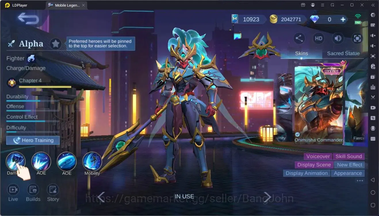 Mobile Legends: Bang Bang Accounts Global |Hero 132|Skin 461|Exalted|KOF GS,Dyrroth|P image 3