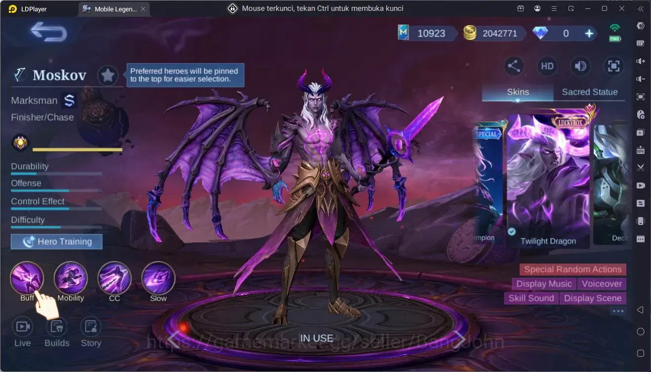 Mobile Legends: Bang Bang Accounts Global |Hero 132|Skin 461|Exalted|KOF GS,Dyrroth|P image 4