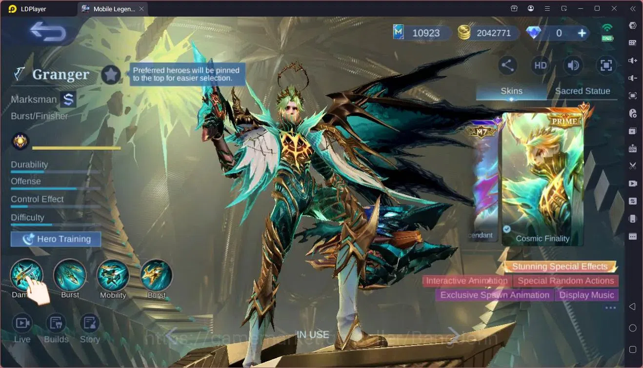 Mobile Legends: Bang Bang Accounts Global |Hero 132|Skin 461|Exalted|KOF GS,Dyrroth|P image 9