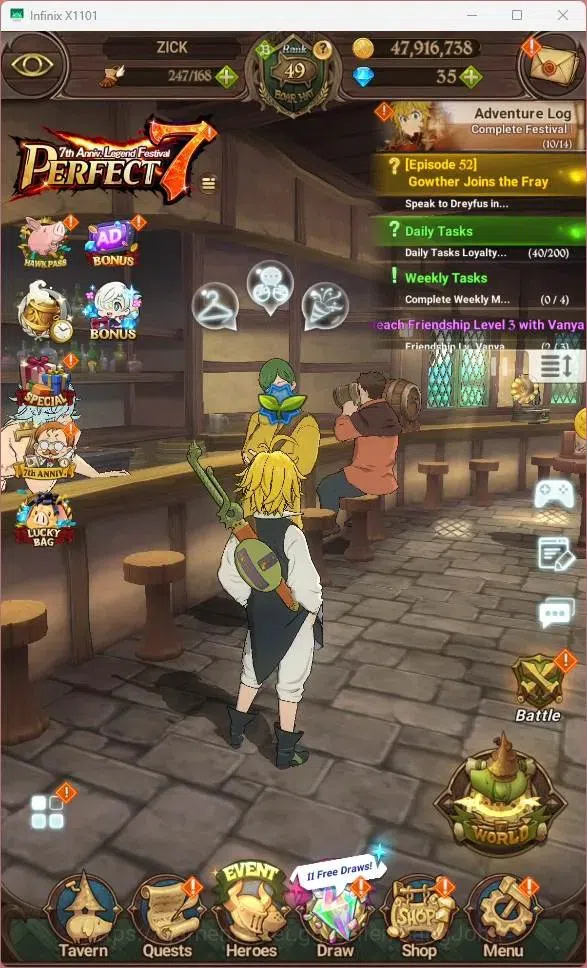 The Seven Deadly Sins: Grand Cross Accounts ASIA |1.8M CC| LR Mesis 3/6| UR KOP Tristan 1/6, S image 9