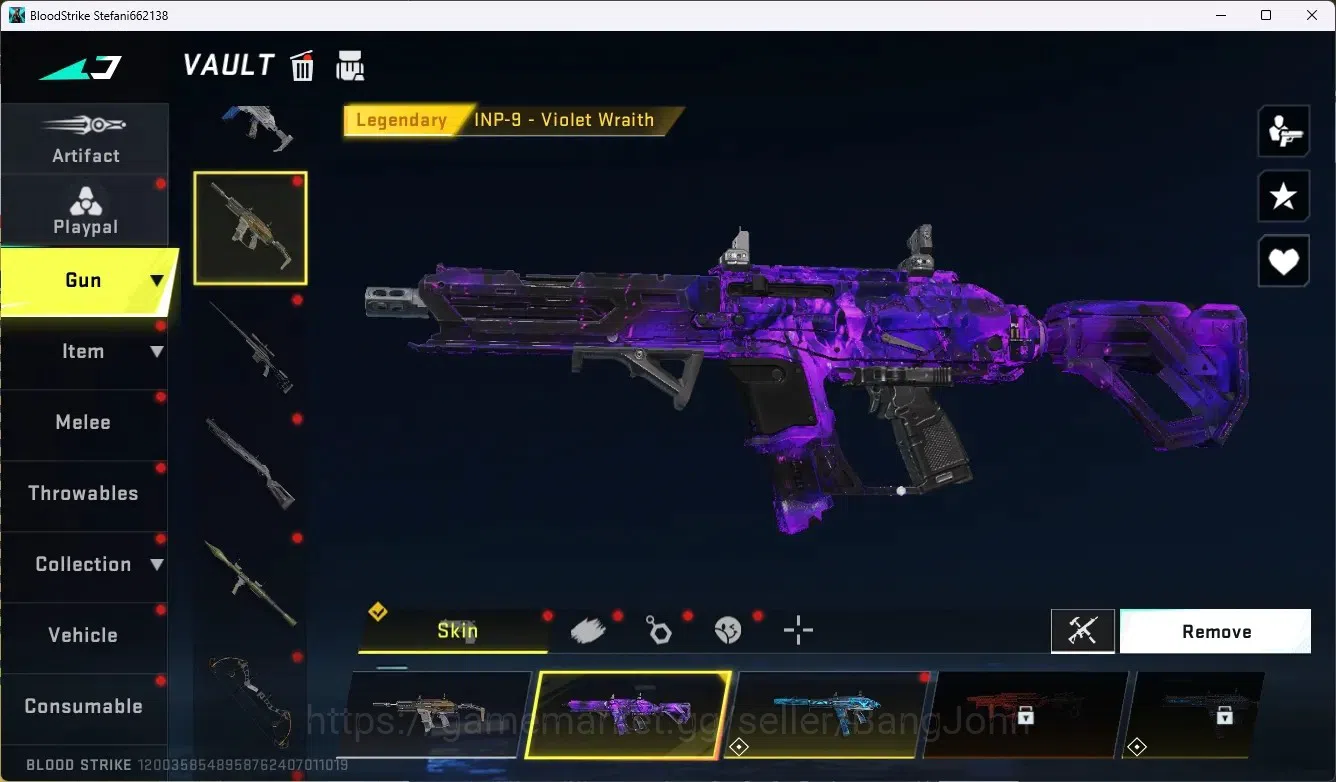 Blood Strike Accounts ASIA | 1 ETERNAL: AUG-Empyrean|5 Legendary Gun|1 N image 3