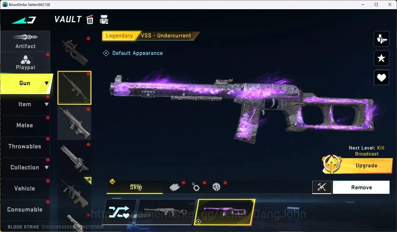 Blood Strike Accounts ASIA | 1 ETERNAL: AUG-Empyrean|5 Legendary Gun|1 N image 4