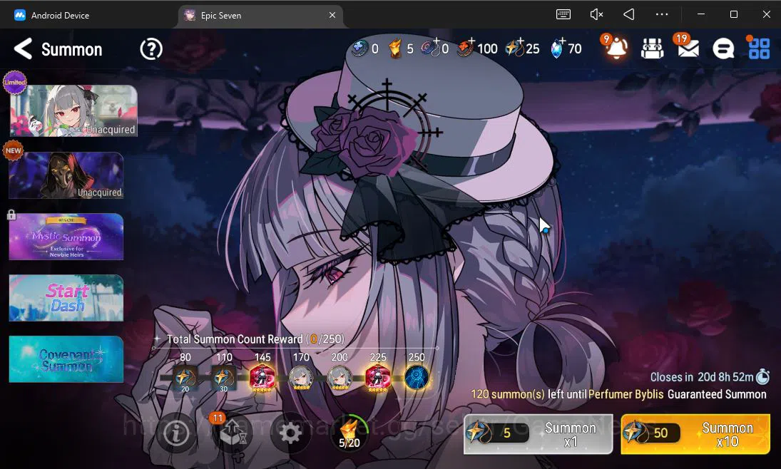 Epic Seven Accounts Starter GLOBAL UnVerif|Starter|2 ML (Lone Wolf Peira,Arbiter Vildred)+Setsuka,Yulha,Kise,Landy|Poh 12