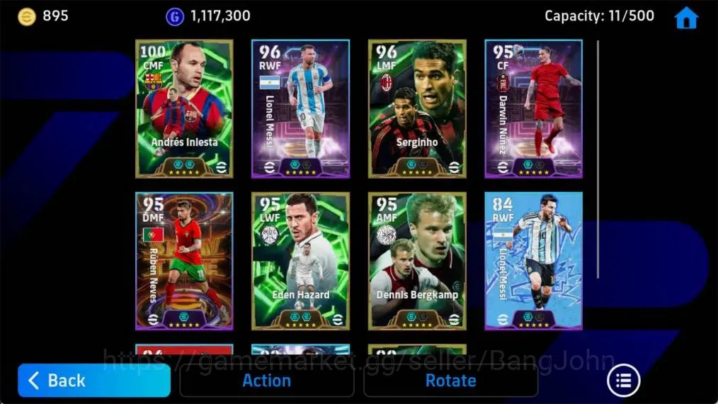 eFootball Accounts Mobile|PW 3003|Epic Iniesta,Serginho,Hazzard,Bergk image 3