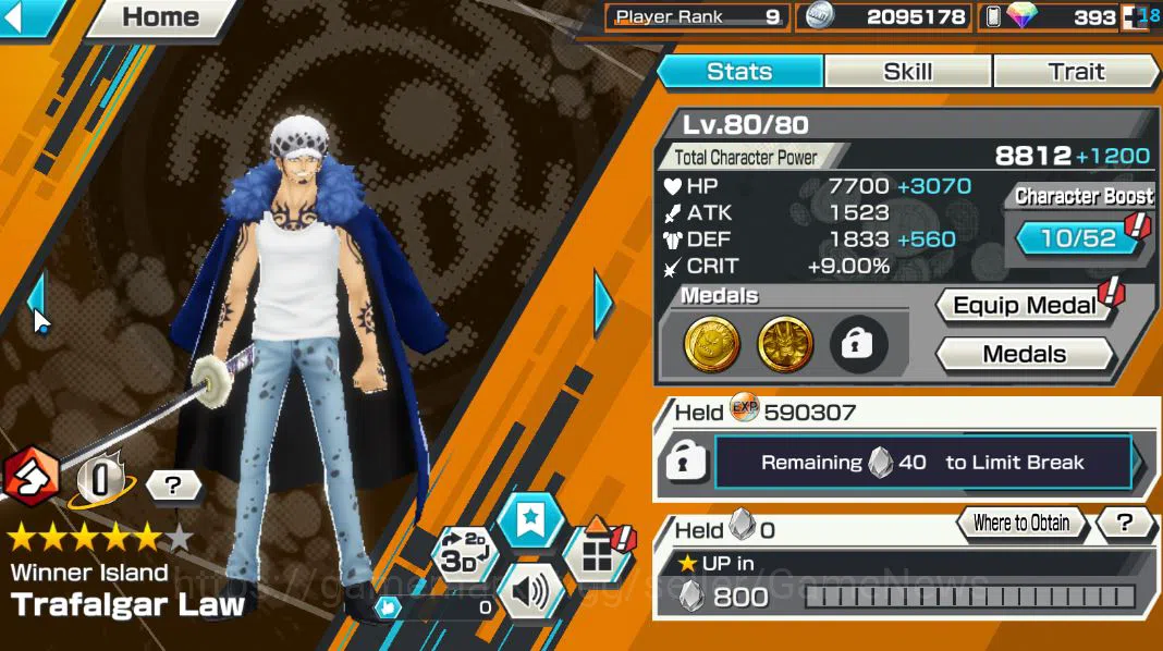 One Piece Bounty Rush Accounts Global|4 EX|WI Trafagar Law,MWDBKP Monkey D Luffy, image 5