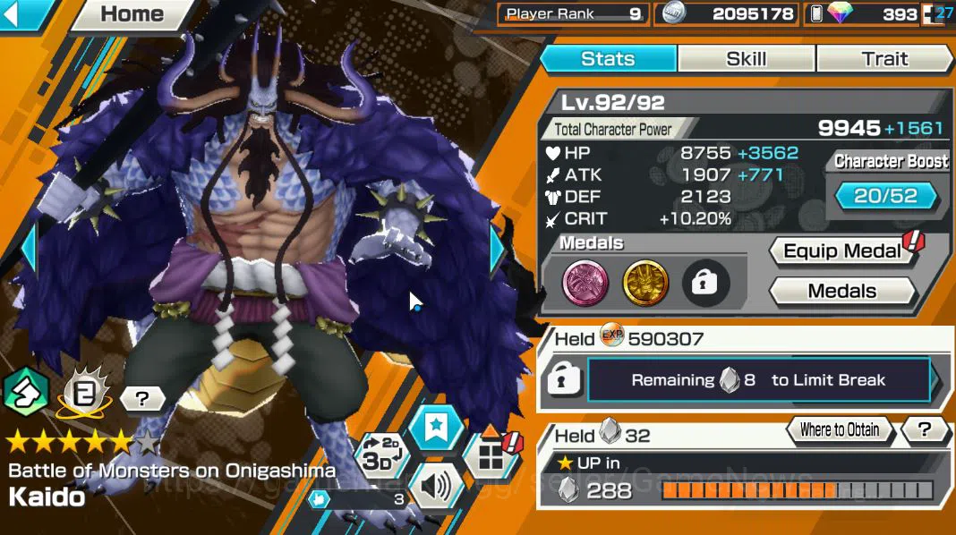 One Piece Bounty Rush Accounts Global|4 EX|WI Trafagar Law,MWDBKP Monkey D Luffy, image 7