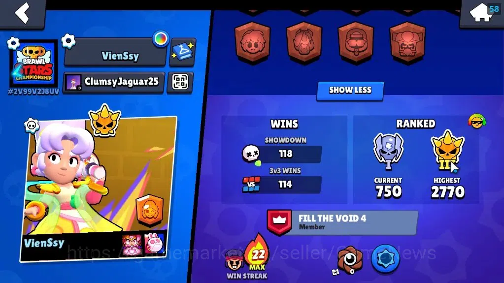 Brawl Stars Accounts 3061 Trophy|29 Brawlers 4 MaxLvl[Full Buffies Edga image 3