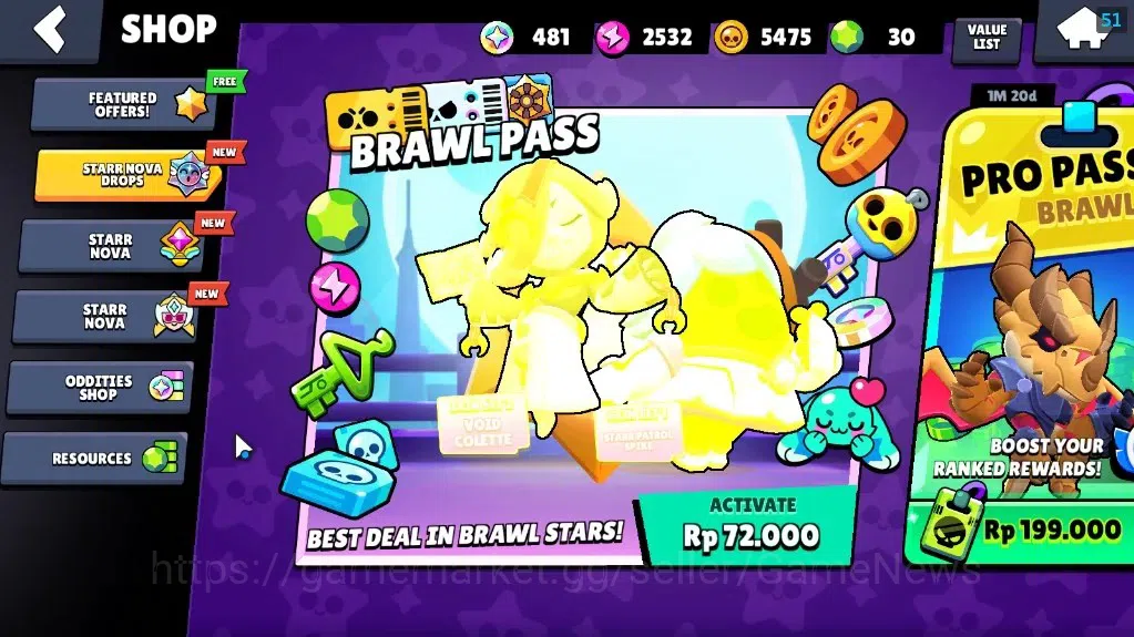 Brawl Stars Accounts 3061 Trophy|29 Brawlers 4 MaxLvl[Full Buffies Edga image 7