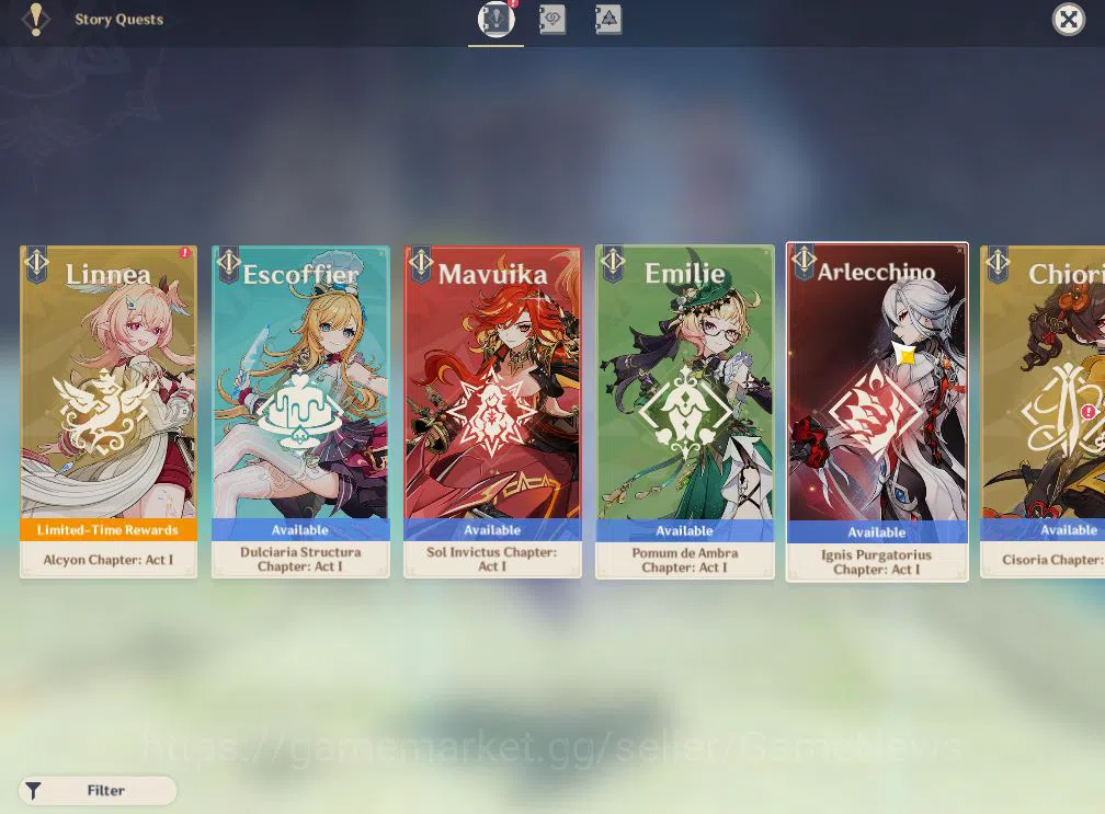 Genshin Impact Accounts ASIA|AR59|PremTeam Skirk,Escoffier,Furina+Sign,Yel image 12