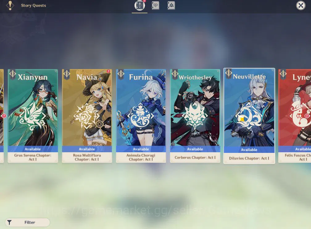 Genshin Impact Accounts ASIA|AR59|PremTeam Skirk,Escoffier,Furina+Sign,Yel image 13
