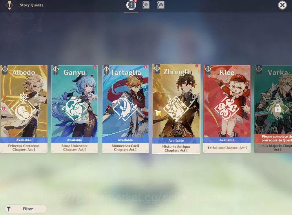 Genshin Impact Accounts ASIA|AR59|PremTeam Skirk,Escoffier,Furina+Sign,Yel image 16