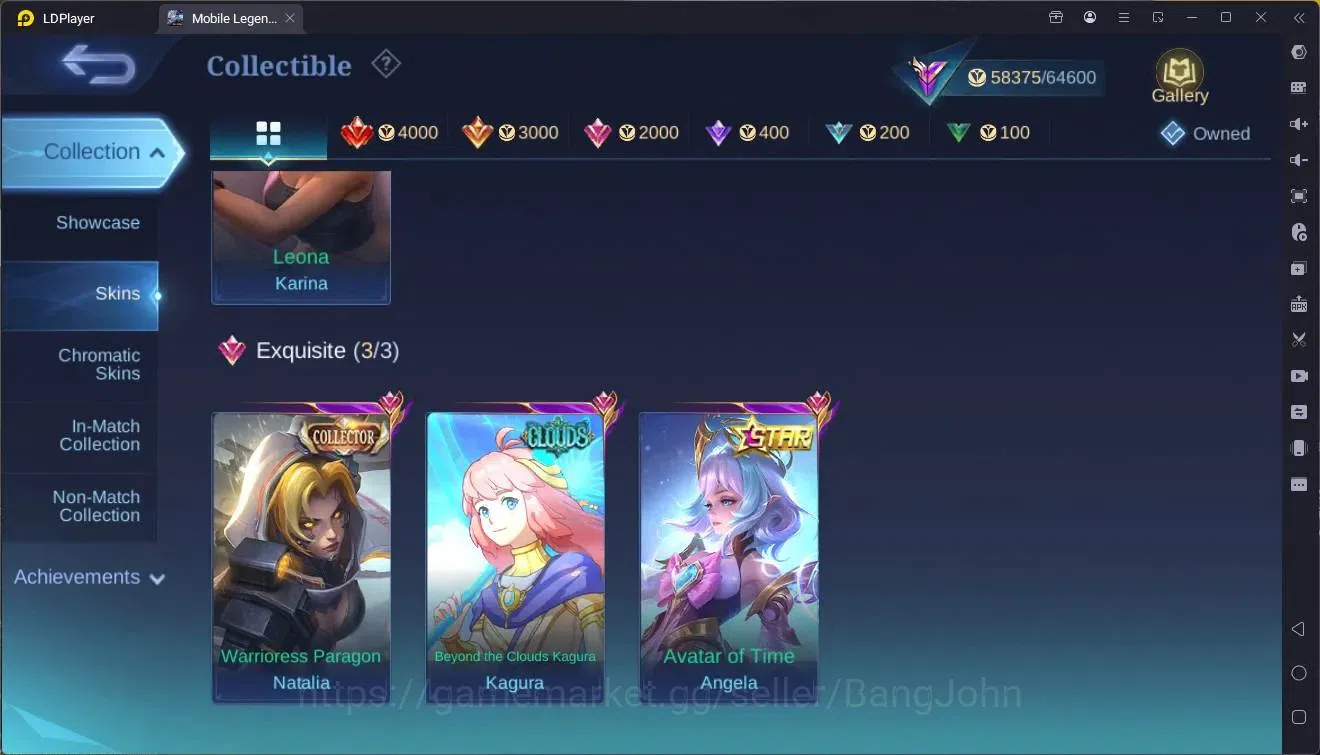 Mobile Legends: Bang Bang Accounts Global|Hero 133|Skin 254|Renowned|KOF Karina|5-STA image 8