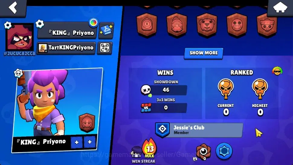 Brawl Stars Accounts 1003 Trophy | 15 Brawlers 2 Max Lv | 1 Legend 1 Ep image 3