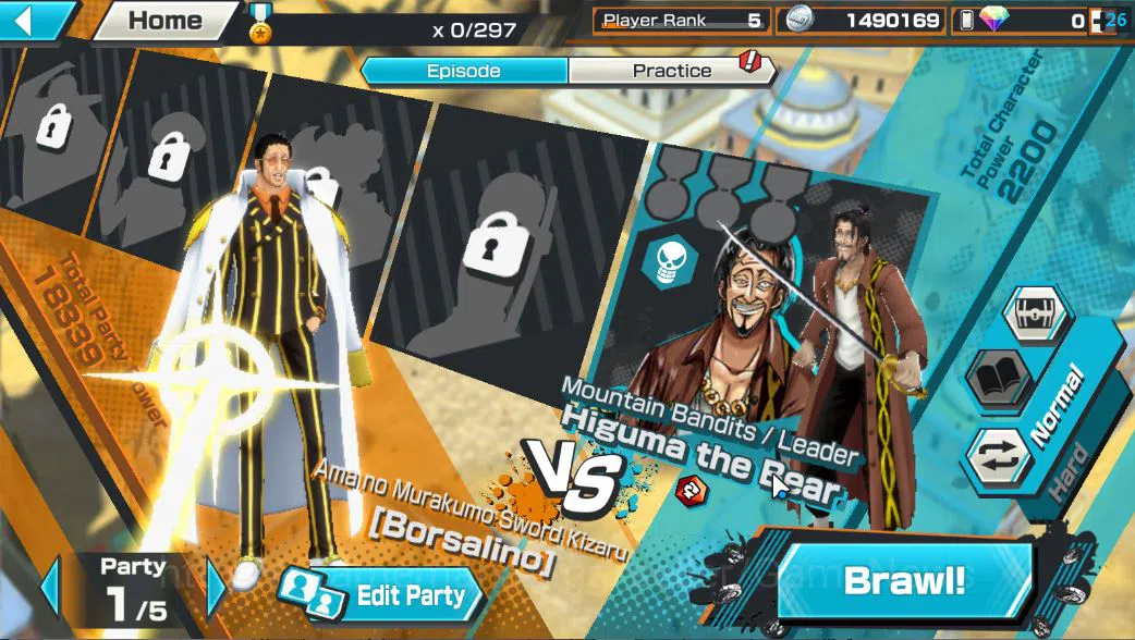 One Piece Bounty Rush Accounts Starter Global|3 EX |BP Kuzan,Raid On Onigashima Roronoa Zoro,Ama No marakumo Borsalino|Rank 12