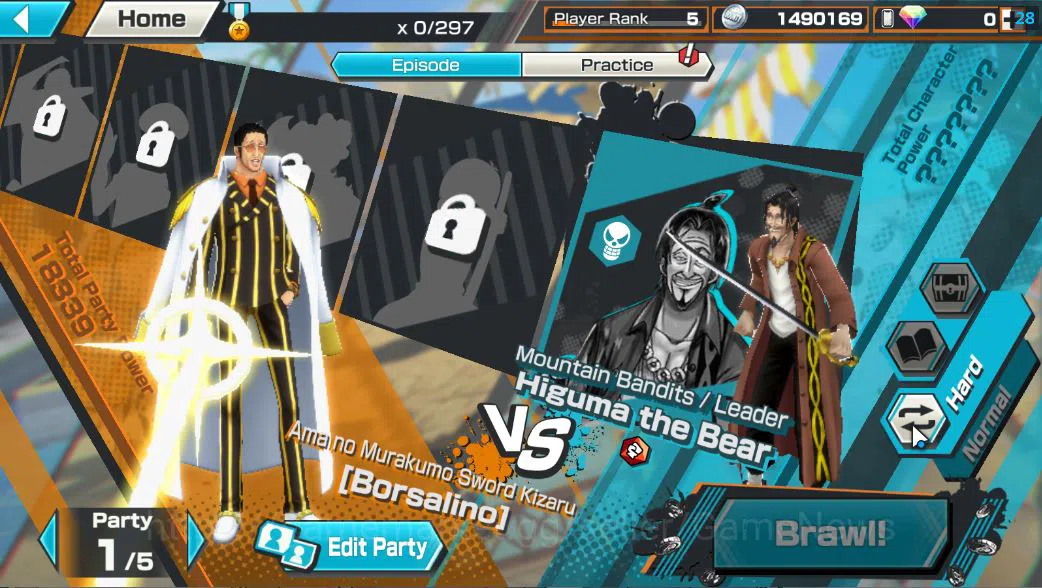 One Piece Bounty Rush Accounts Starter Global|3 EX |BP Kuzan,Raid On Onigashima Roronoa Zoro,Ama No marakumo Borsalino|Rank 13