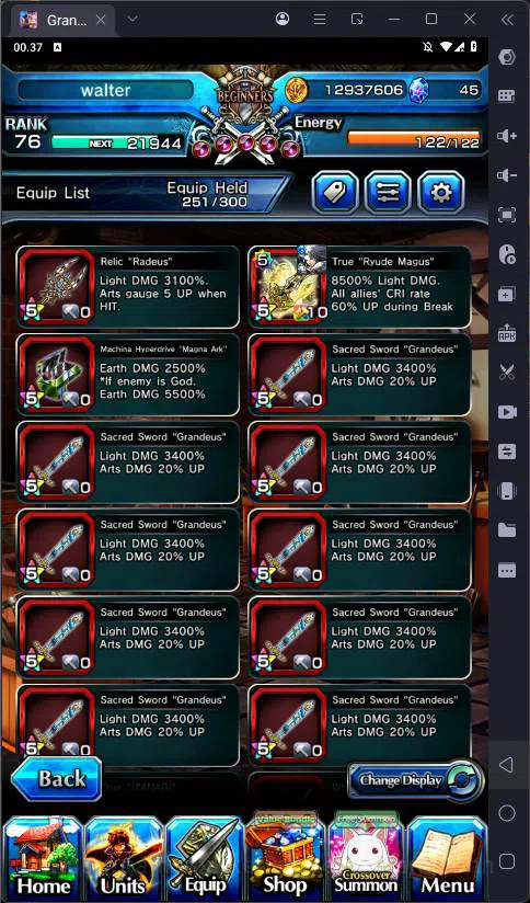 Grand Summoners Accounts Global |Ascend 10| Inumata, Paladin Roy, Sizu, Is image 3