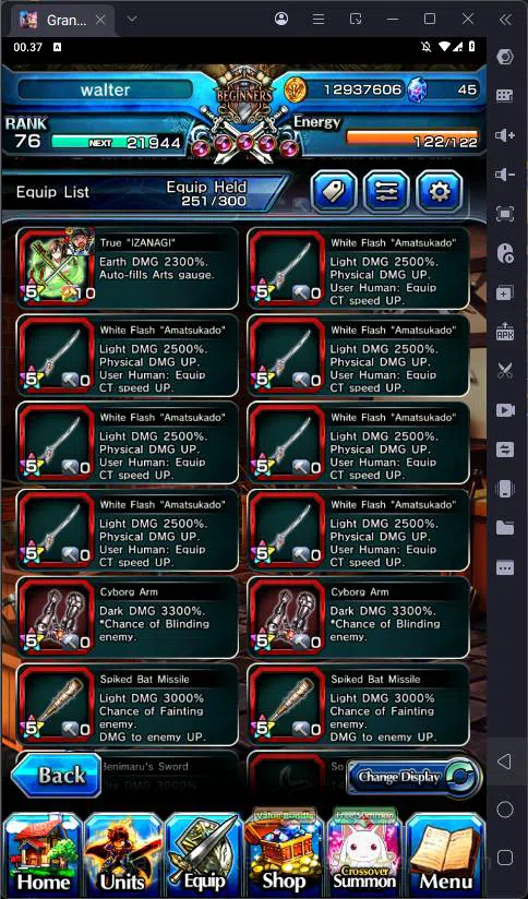 Grand Summoners Accounts Global |Ascend 10| Inumata, Paladin Roy, Sizu, Is image 4