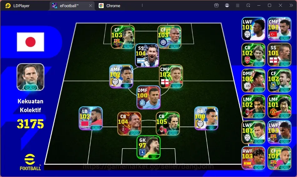 eFootball Accounts High-End Android|PW 3175|BigT Virgil,Epic Villa,Epic Gerrard,Epic Baresi,Epic Aubameyang,Epic Eto,Shwt 1