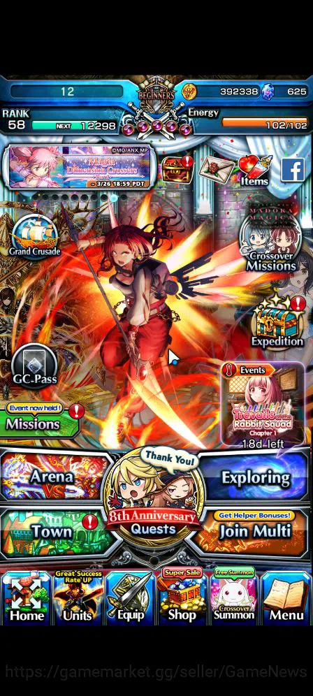 Grand Summoners Accounts Global|Rank 58|8 Ascend| Summer MiyuTW,EmiyaTW,Chl image 1