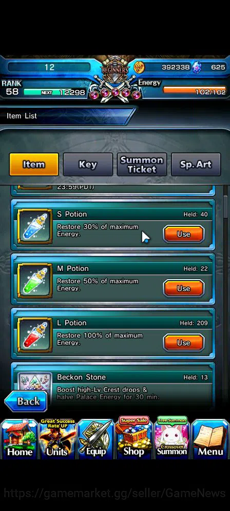 Grand Summoners Accounts Global|Rank 58|8 Ascend| Summer MiyuTW,EmiyaTW,Chl image 2