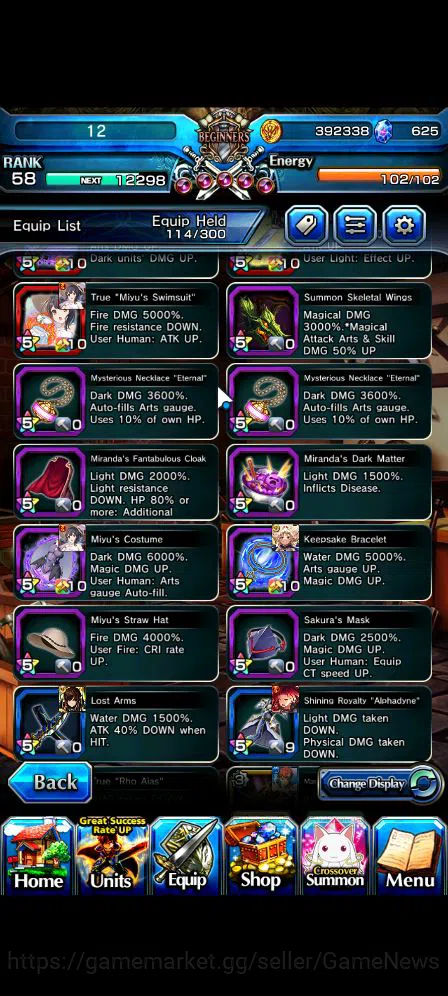 Grand Summoners Accounts Global|Rank 58|8 Ascend| Summer MiyuTW,EmiyaTW,Chl image 14