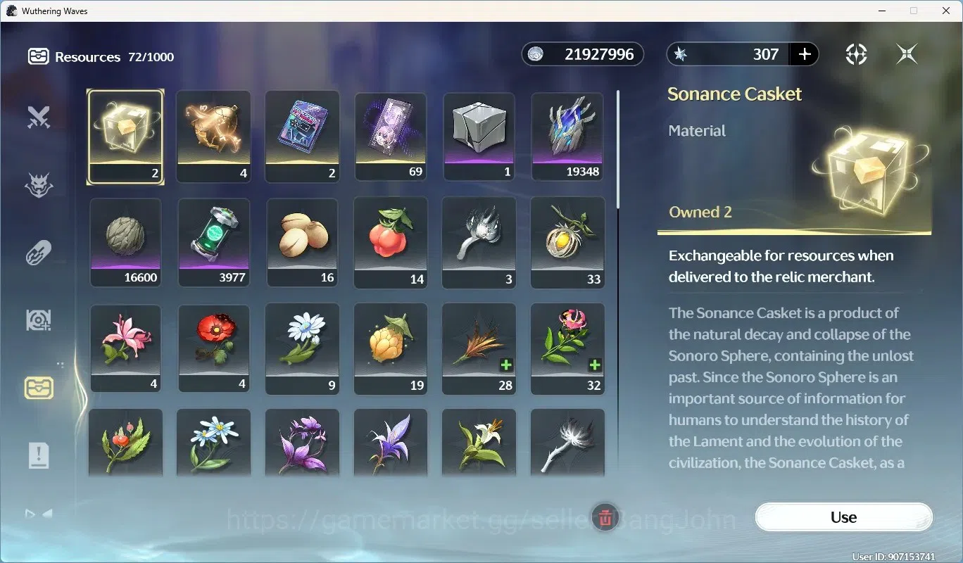 Wuthering Waves Accounts Others SEA|UL 52|Rank 6|4 Char Limited [Cartethyia Rc3,Denia Rc1]+Sign,Aemeath,Rebecca| Mc Female 10