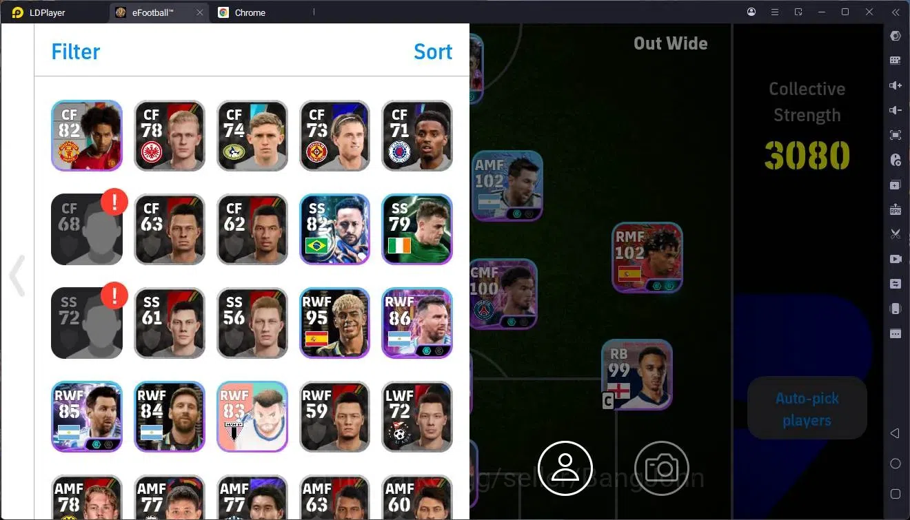 eFootball Accounts Mobile |PW 3080|Epic Caceres,Serginho(3),Sall|SHW  image 2