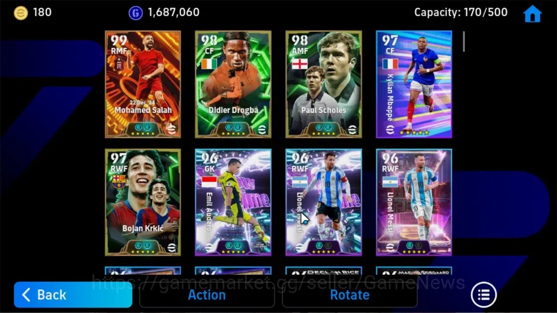 eFootball Accounts Android|Big Time Mohamed Salah,Epic Didier Drogba, image 5