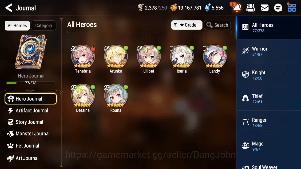 Epic Seven Accounts Global Unverif | 4 ML | NC Landy,SE Celine,Operato image 6
