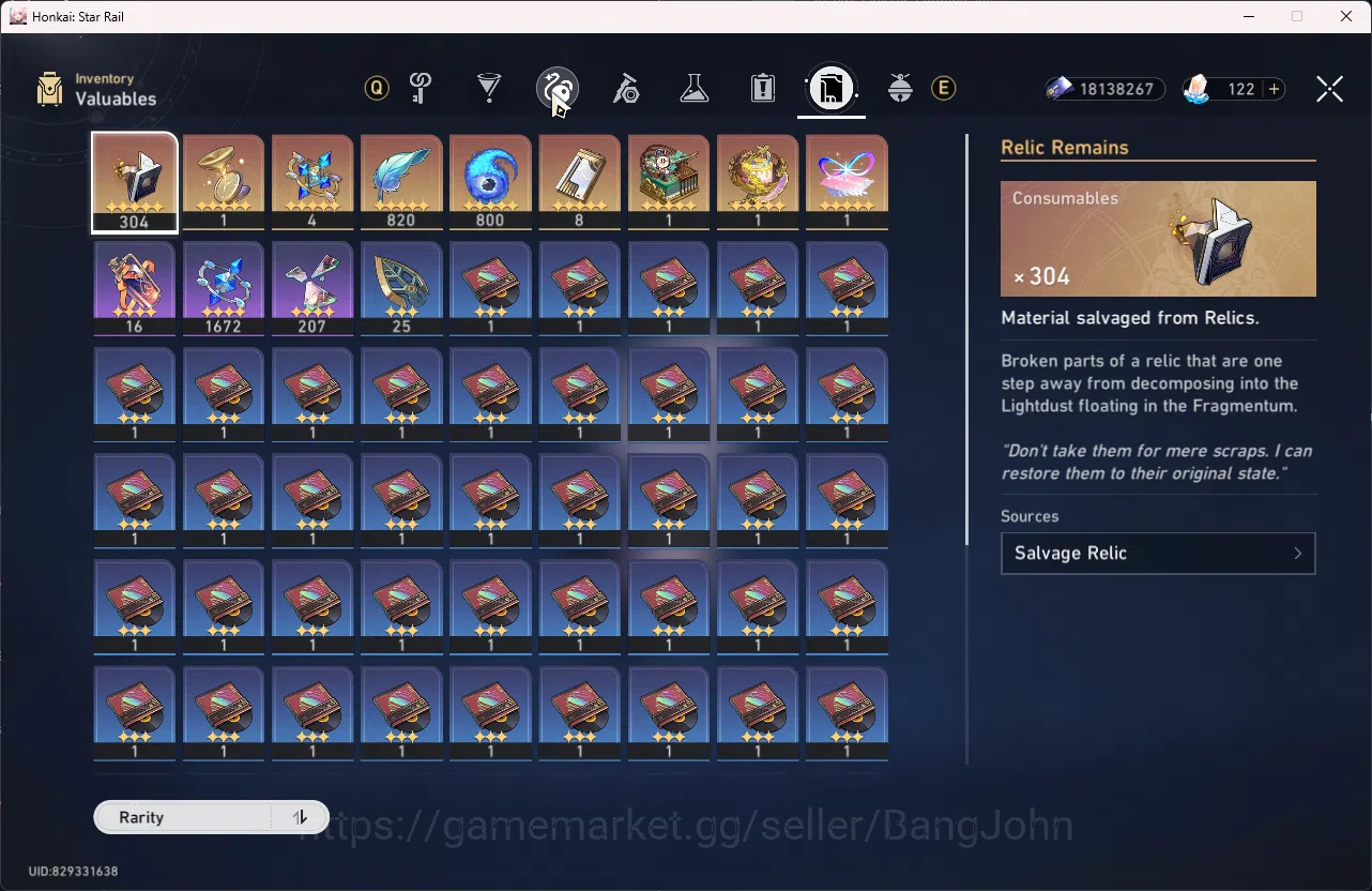 Honkai Star Rail Accounts ASIA| TL 70 | 11 Limit | Casto+S1 | The Dahlia | L image 10