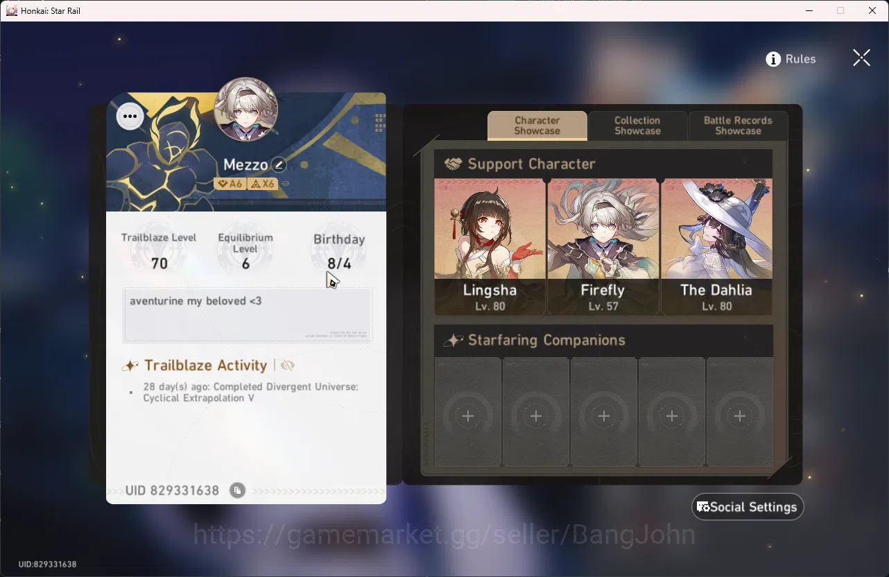 Honkai Star Rail Accounts ASIA| TL 70 | 11 Limit | Casto+S1 | The Dahlia | L image 14