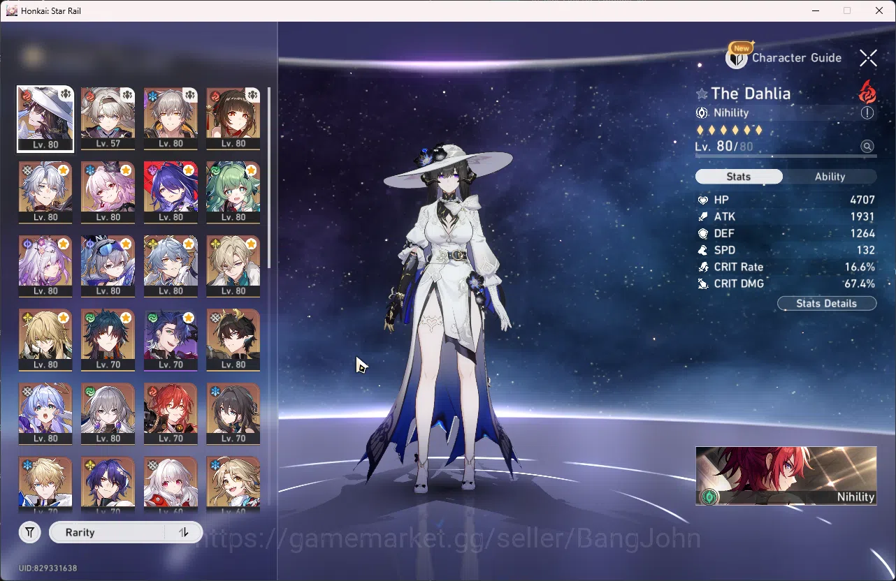 Honkai Star Rail Accounts ASIA| TL 70 | 11 Limit | Casto+S1 | The Dahlia | L image 2