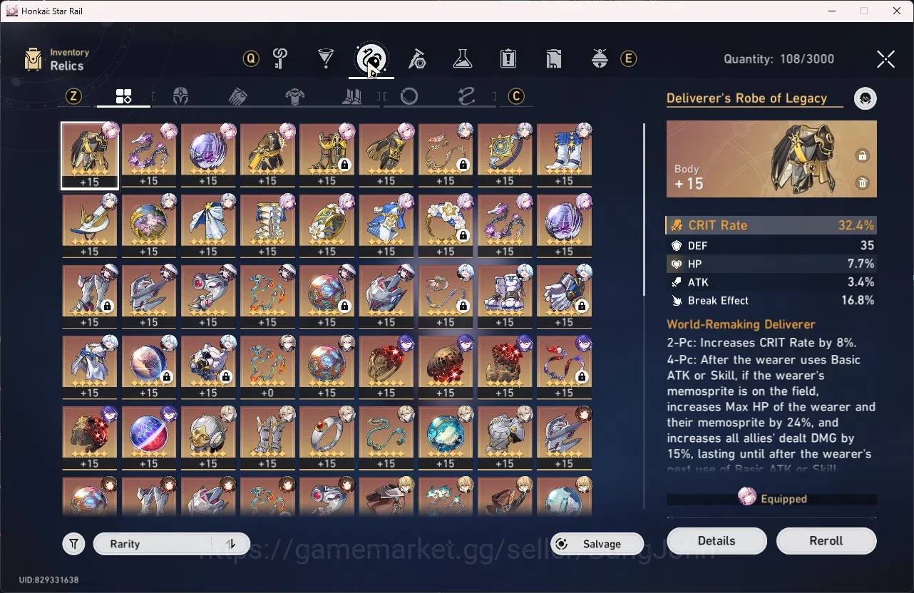 Honkai Star Rail Accounts ASIA| TL 70 | 11 Limit | Casto+S1 | The Dahlia | L image 6