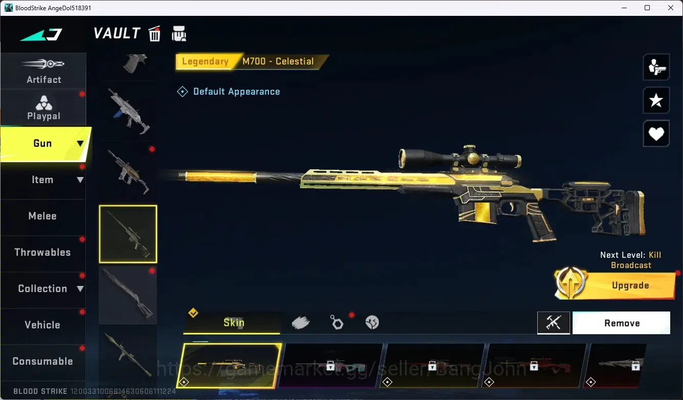 Blood Strike Accounts ASIA|Collab Gun MCX - EVA-00|5 Legend Gun|Collab E image 4