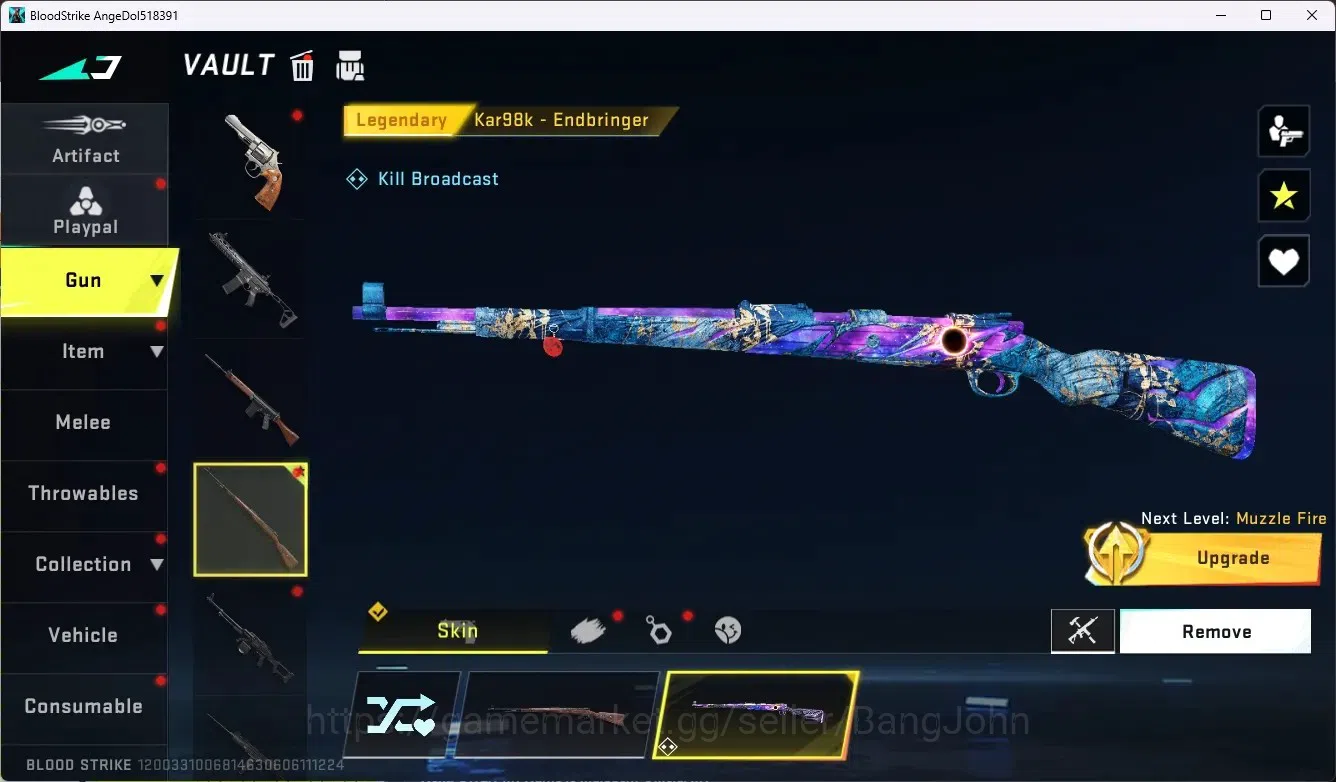 Blood Strike Accounts ASIA|Collab Gun MCX - EVA-00|5 Legend Gun|Collab E image 6