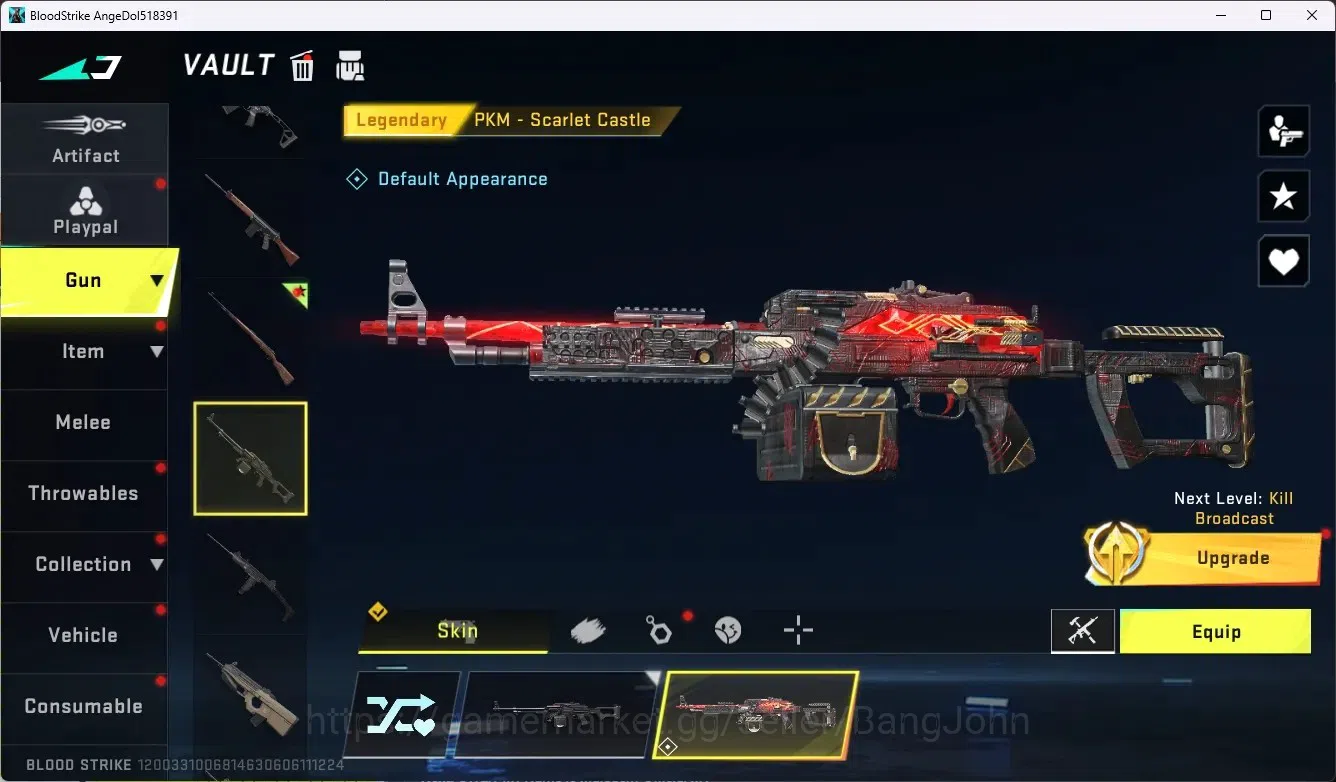 Blood Strike Accounts ASIA|Collab Gun MCX - EVA-00|5 Legend Gun|Collab E image 7