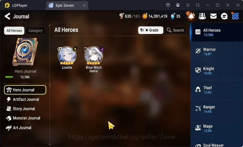 Epic Seven Accounts Starter Global Unverif|Best Starter|2 ML(BWI,Lisette)|PoH+Bless ON|Theater Untouch|Epic Pass 1
