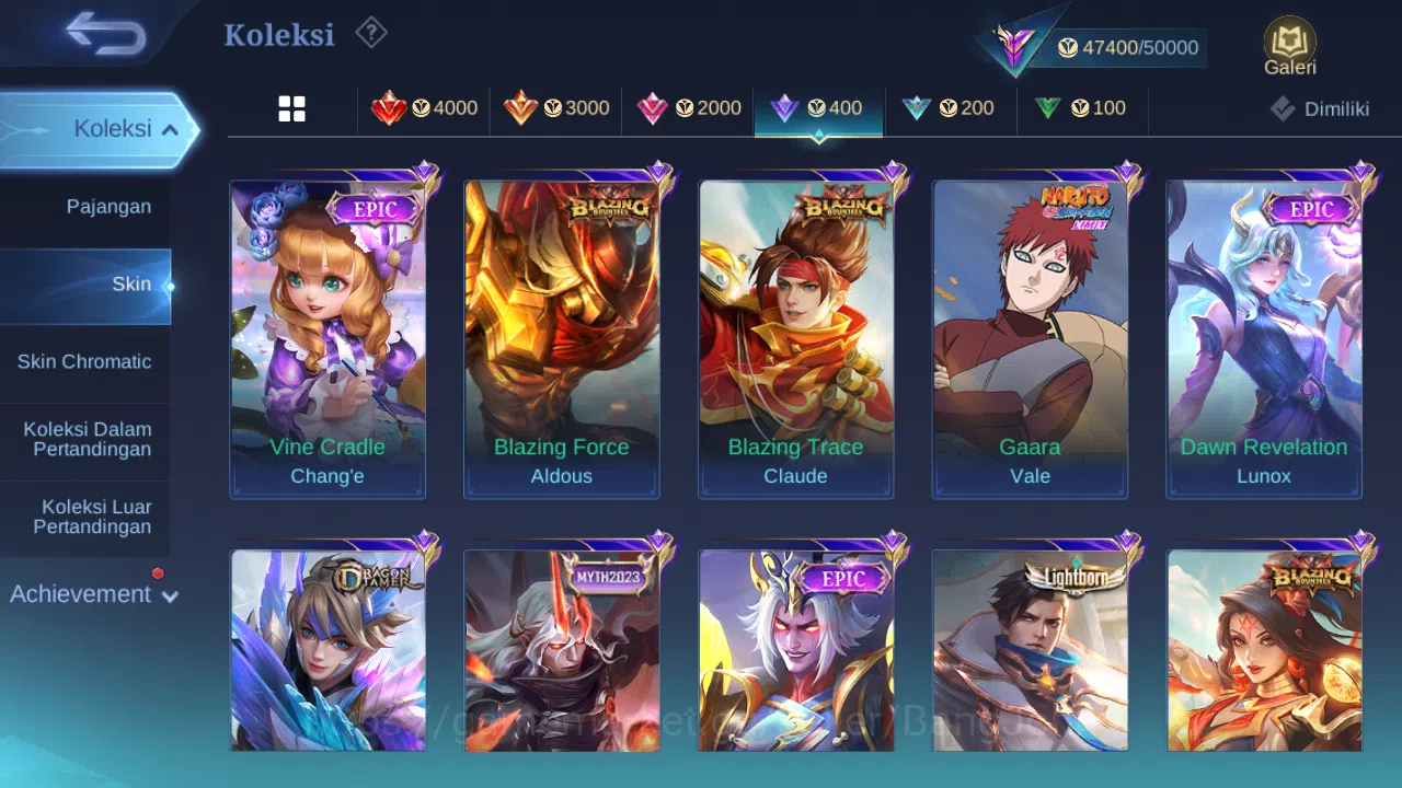 Mobile Legends: Bang Bang Accounts Others Hero 131 | skin 212 | luckybox alice | cc natalia | blazing franco | epic nana 14