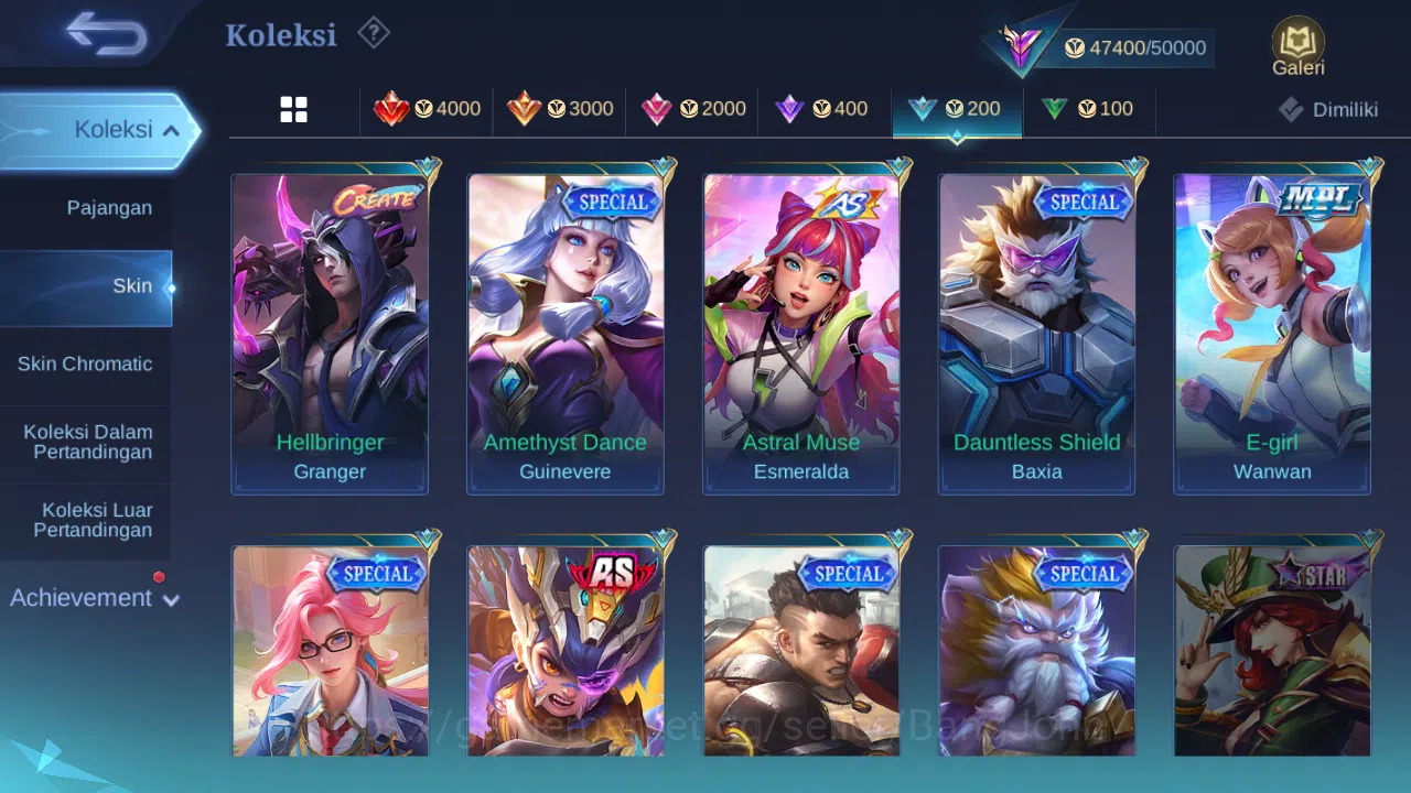 Mobile Legends: Bang Bang Accounts Others Hero 131 | skin 212 | luckybox alice | cc natalia | blazing franco | epic nana 19