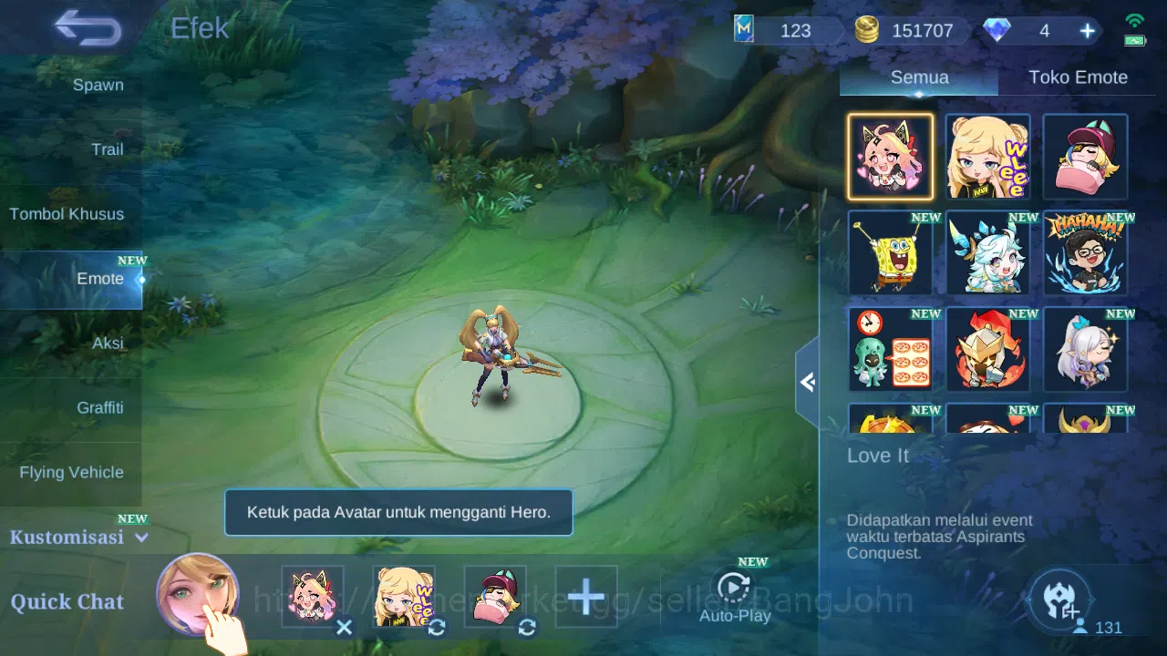 Mobile Legends: Bang Bang Accounts Others Hero 131 | skin 212 | luckybox alice | cc natalia | blazing franco | epic nana 8