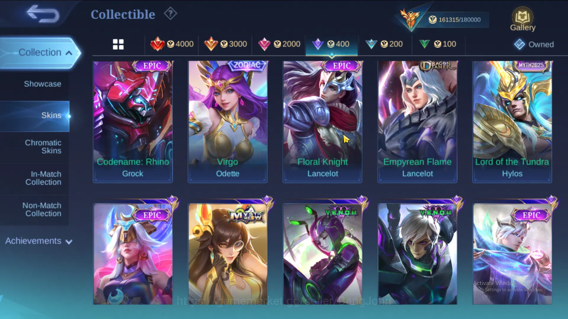 Mobile Legends: Bang Bang Accounts Hero 131 | skin 501 | legend alucard, aot yin, kof image 13