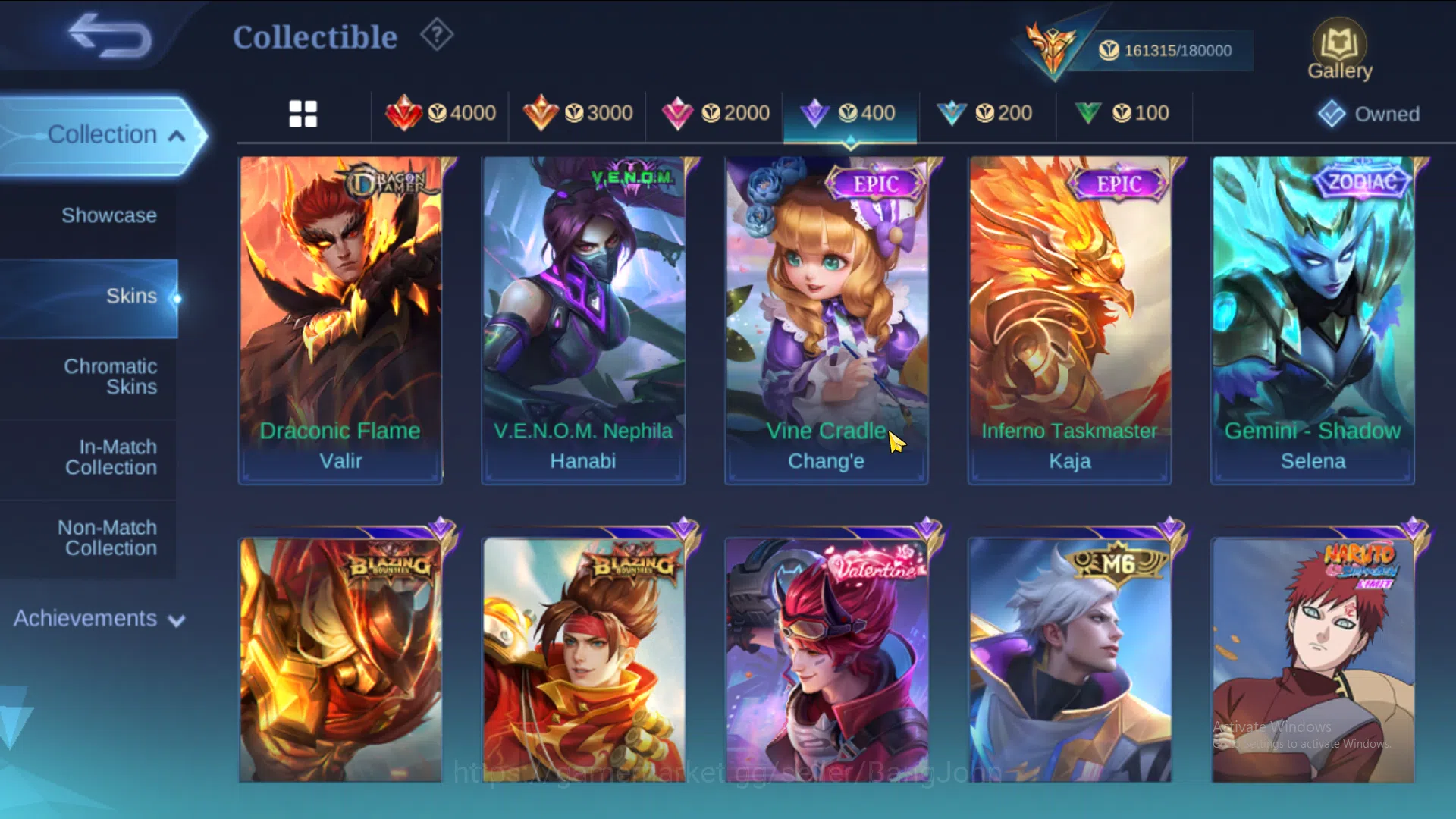 Mobile Legends: Bang Bang Accounts Hero 131 | skin 501 | legend alucard, aot yin, kof image 14