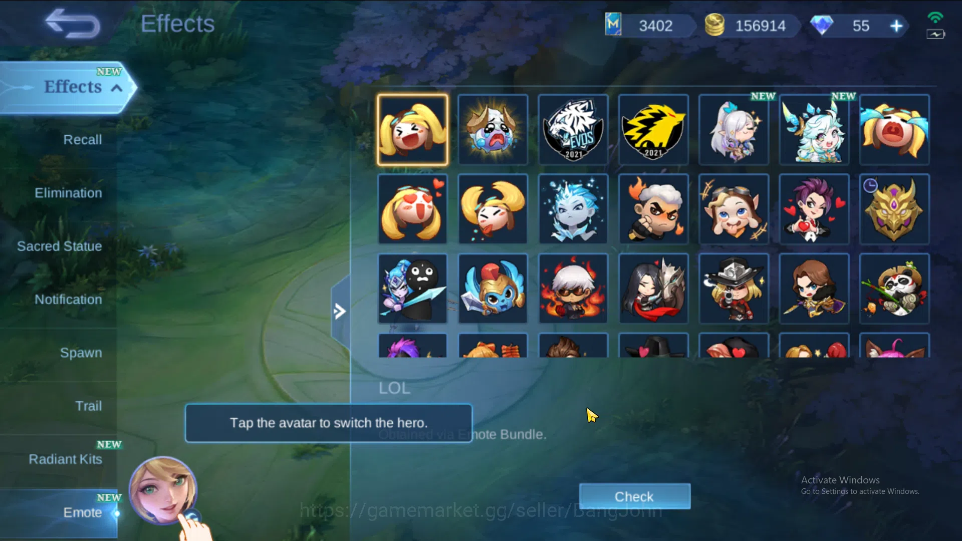 Mobile Legends: Bang Bang Accounts Hero 131 | skin 501 | legend alucard, aot yin, kof image 4