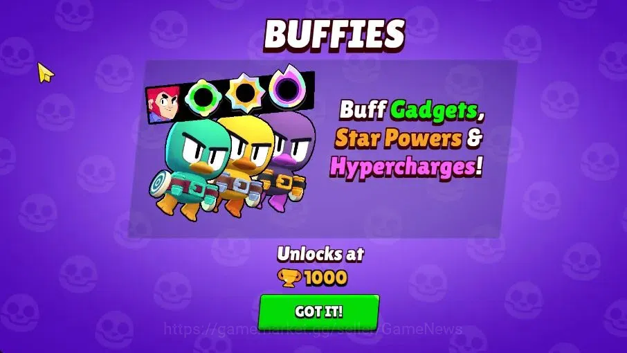 Brawl Stars Accounts 977 Trophy|11K Coins 4K PP|13 Brawlers 1 Max Lvl [Shelly]|8 Skins|2 Epic [Titanium Maisie] 2 SR|CN 13